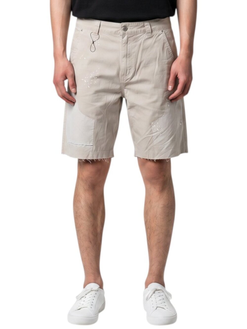 ZARA Men's Size 32 Military Distress Chino Short Lightweight Cotton Twill NWT